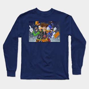 Kingdom Hearts - Sora Donald Goofy Long Sleeve T-Shirt